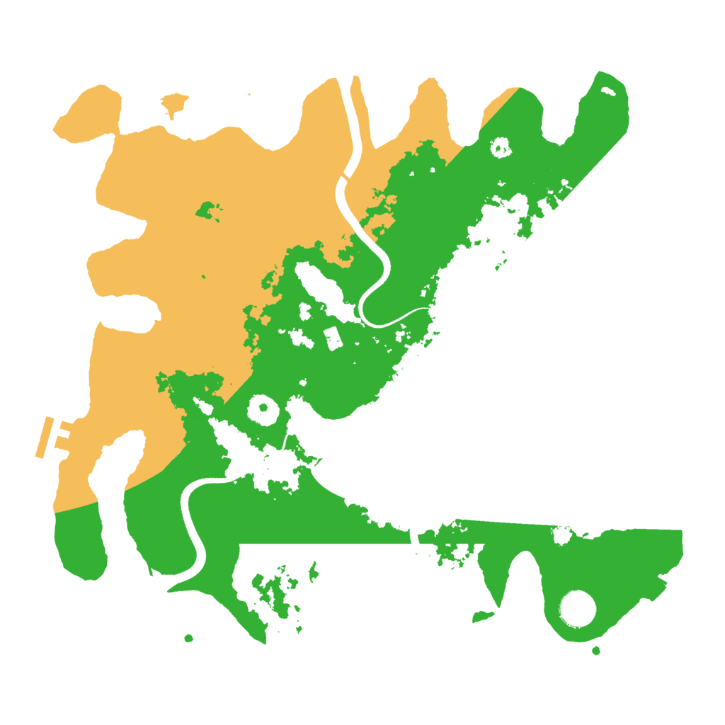 Biome Rust Map: Procedural Map, Size: 3500, Seed: 1986507