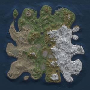 Thumbnail Rust Map: Procedural Map, Size: 3850, Seed: 1805547619, 20 Monuments