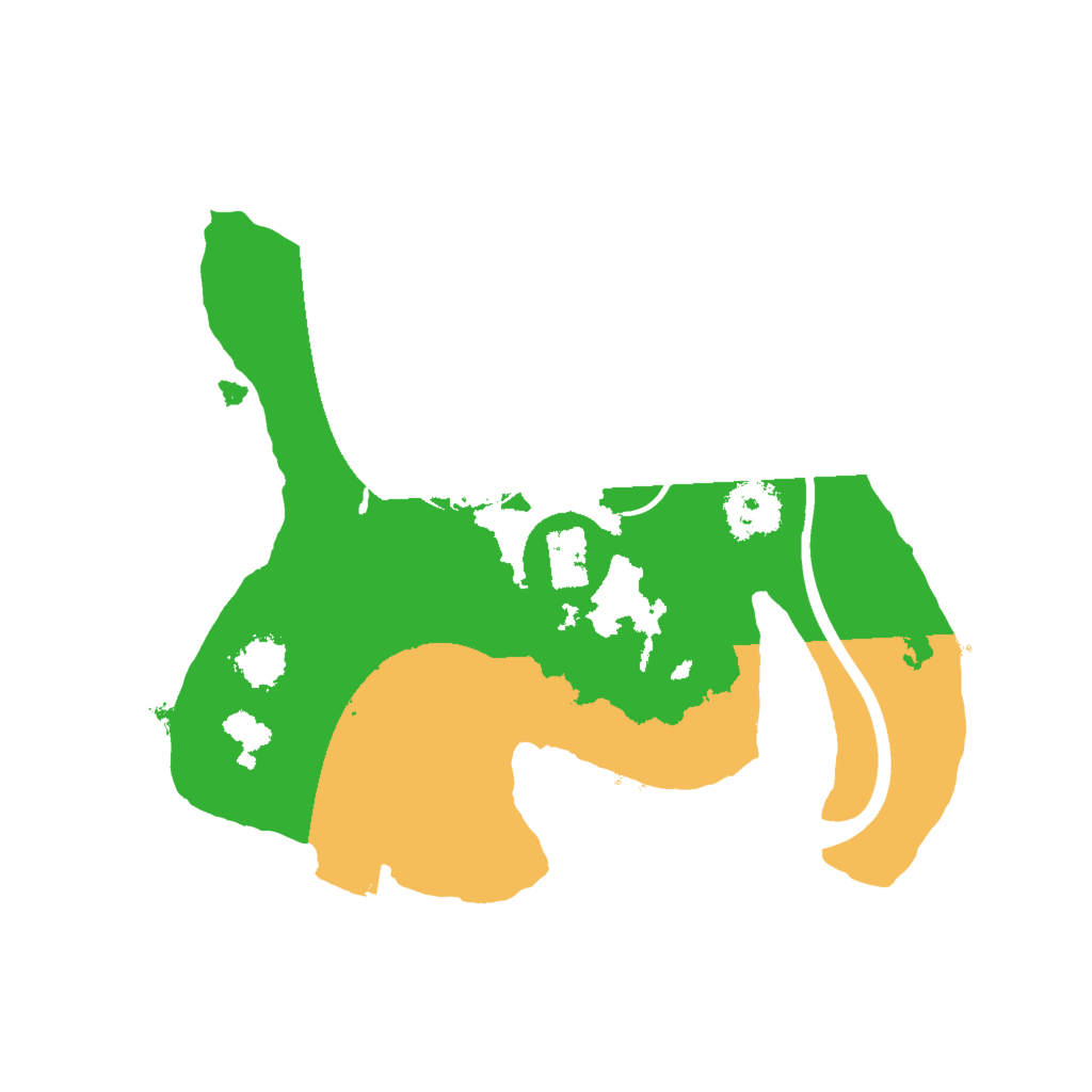 Biome Rust Map: Procedural Map, Size: 2000, Seed: 79693197