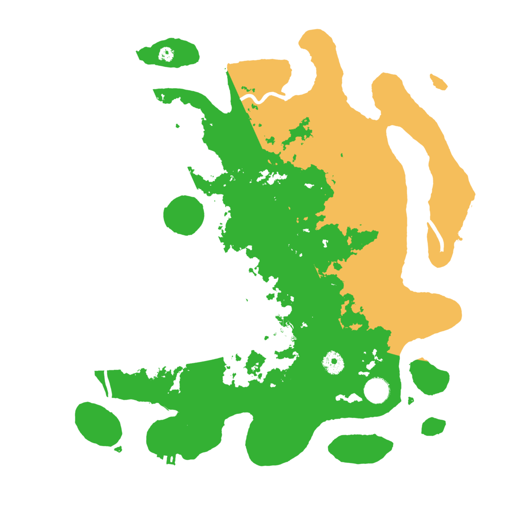 Biome Rust Map: Procedural Map, Size: 3500, Seed: 75622