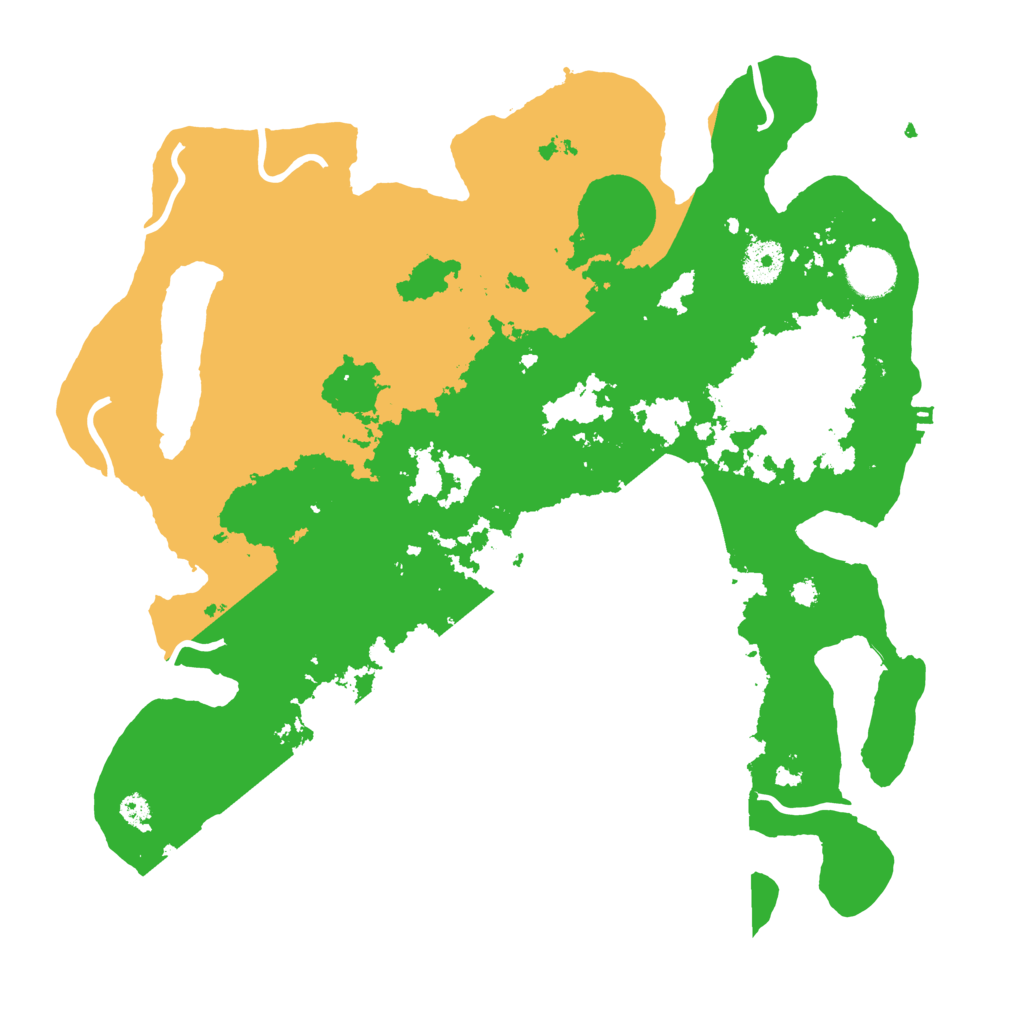 Biome Rust Map: Procedural Map, Size: 3600, Seed: 545615
