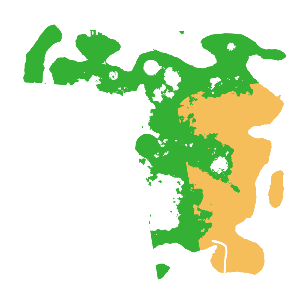 Biome Rust Map: Procedural Map, Size: 3500, Seed: 2493