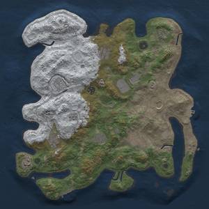 Thumbnail Rust Map: Procedural Map, Size: 3850, Seed: 623438655, 20 Monuments