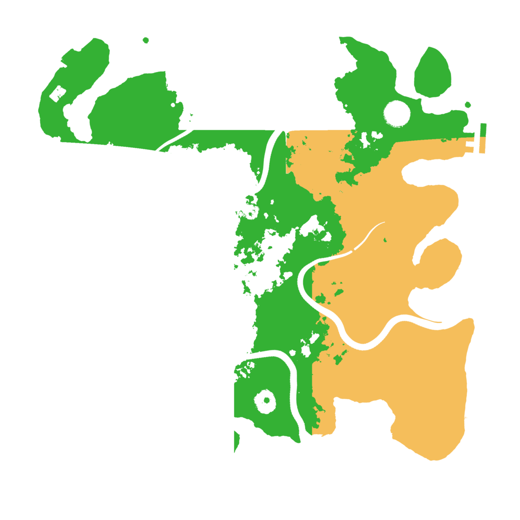 Biome Rust Map: Procedural Map, Size: 3500, Seed: 799041465