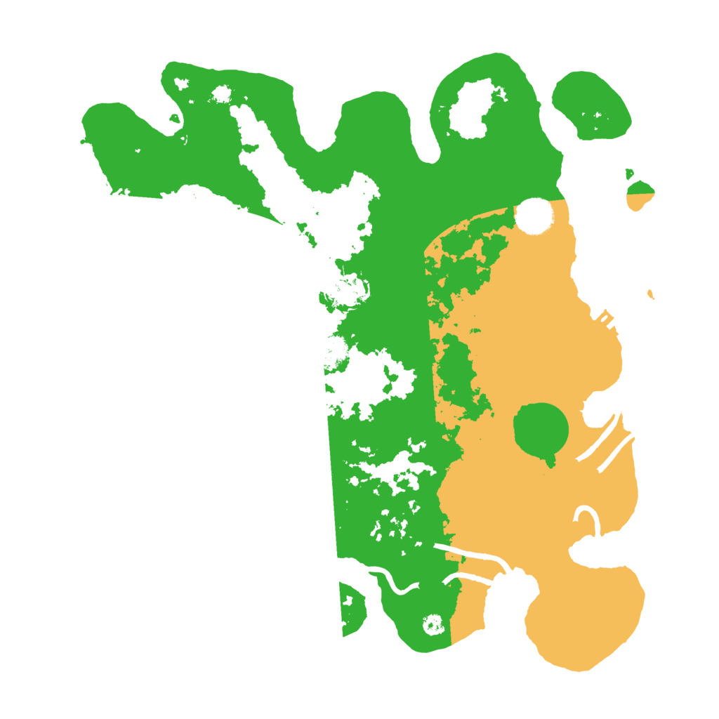 Biome Rust Map: Procedural Map, Size: 3499, Seed: 100