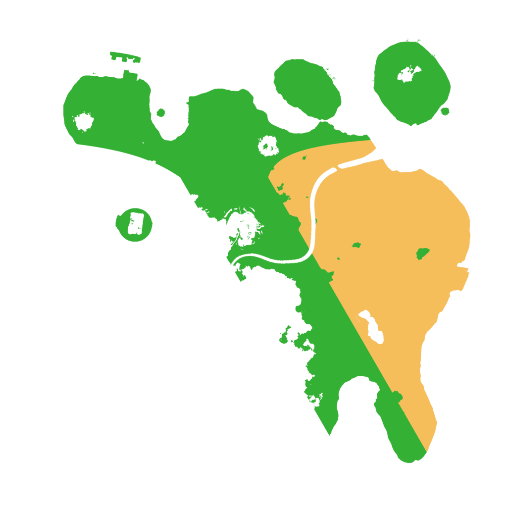 Biome Rust Map: Procedural Map, Size: 2500, Seed: 1163637251