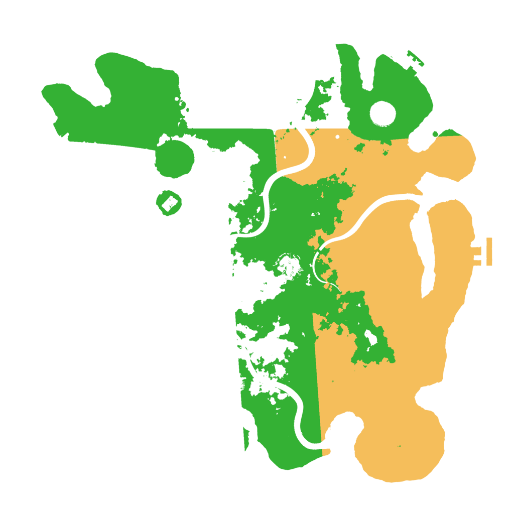 Biome Rust Map: Procedural Map, Size: 3698, Seed: 100