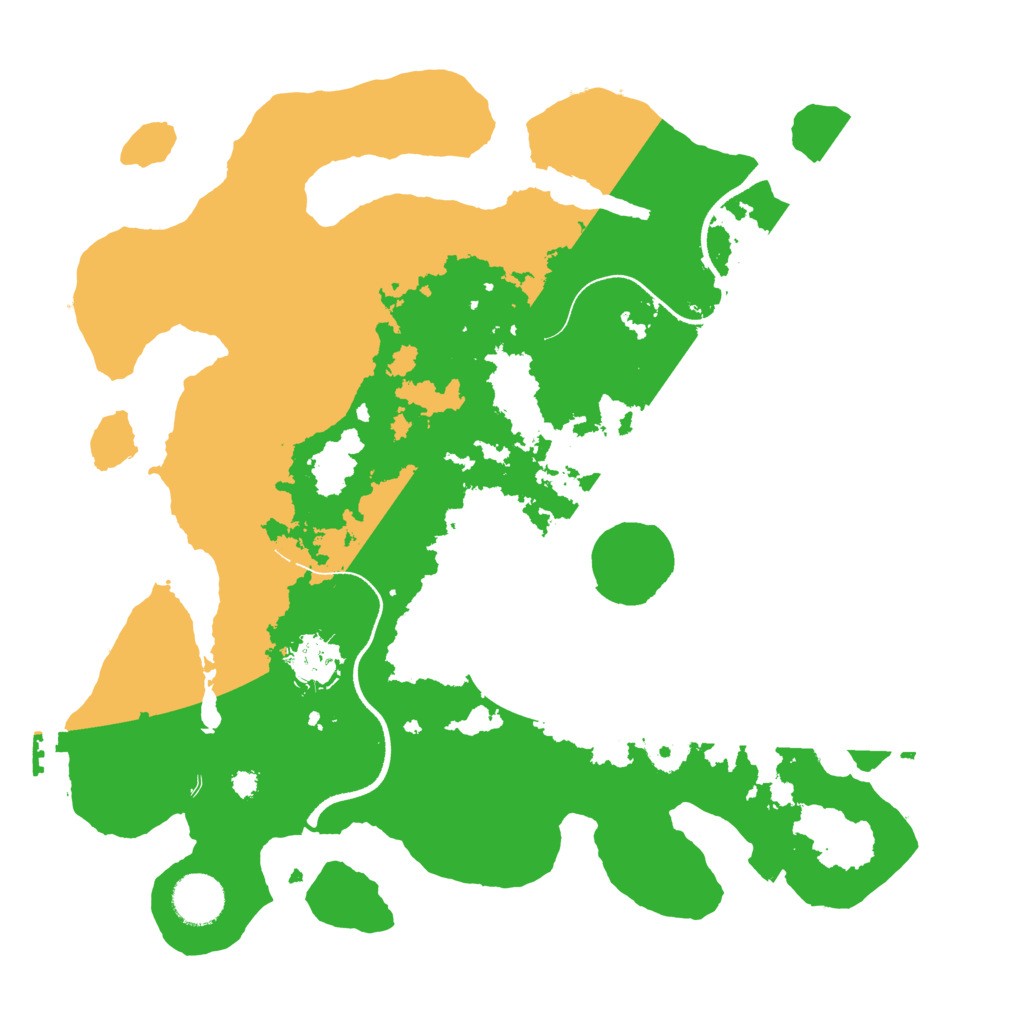 Biome Rust Map: Procedural Map, Size: 3500, Seed: 20220622