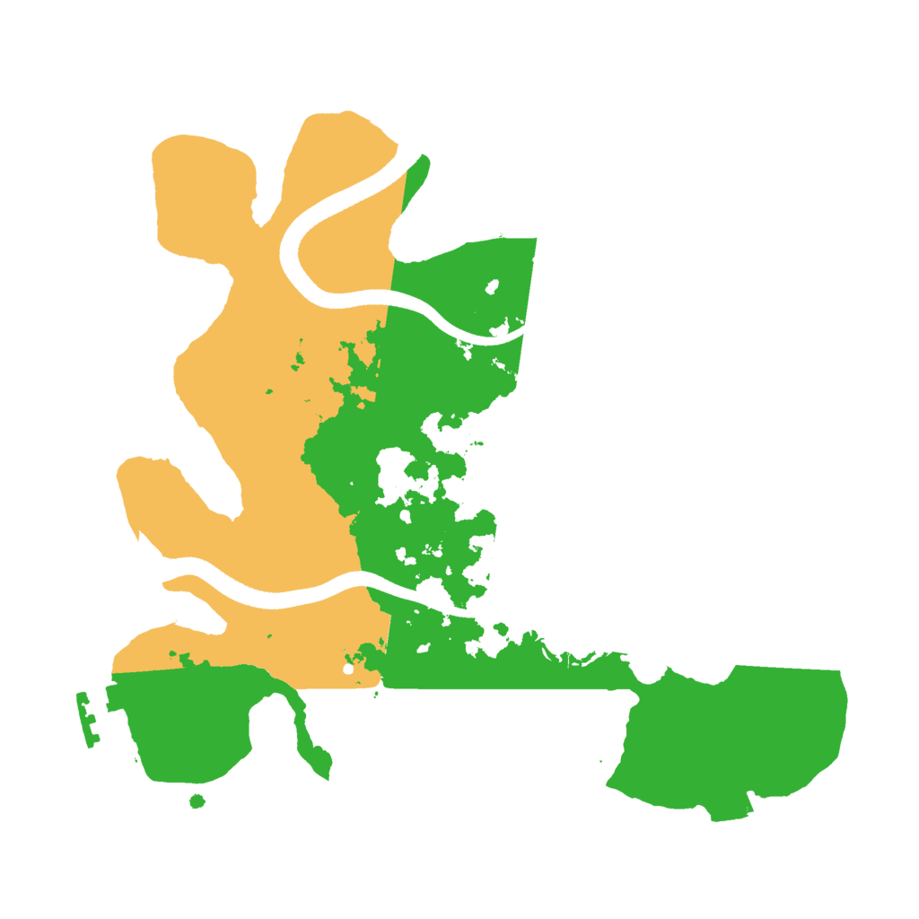 Biome Rust Map: Procedural Map, Size: 2500, Seed: 670339871