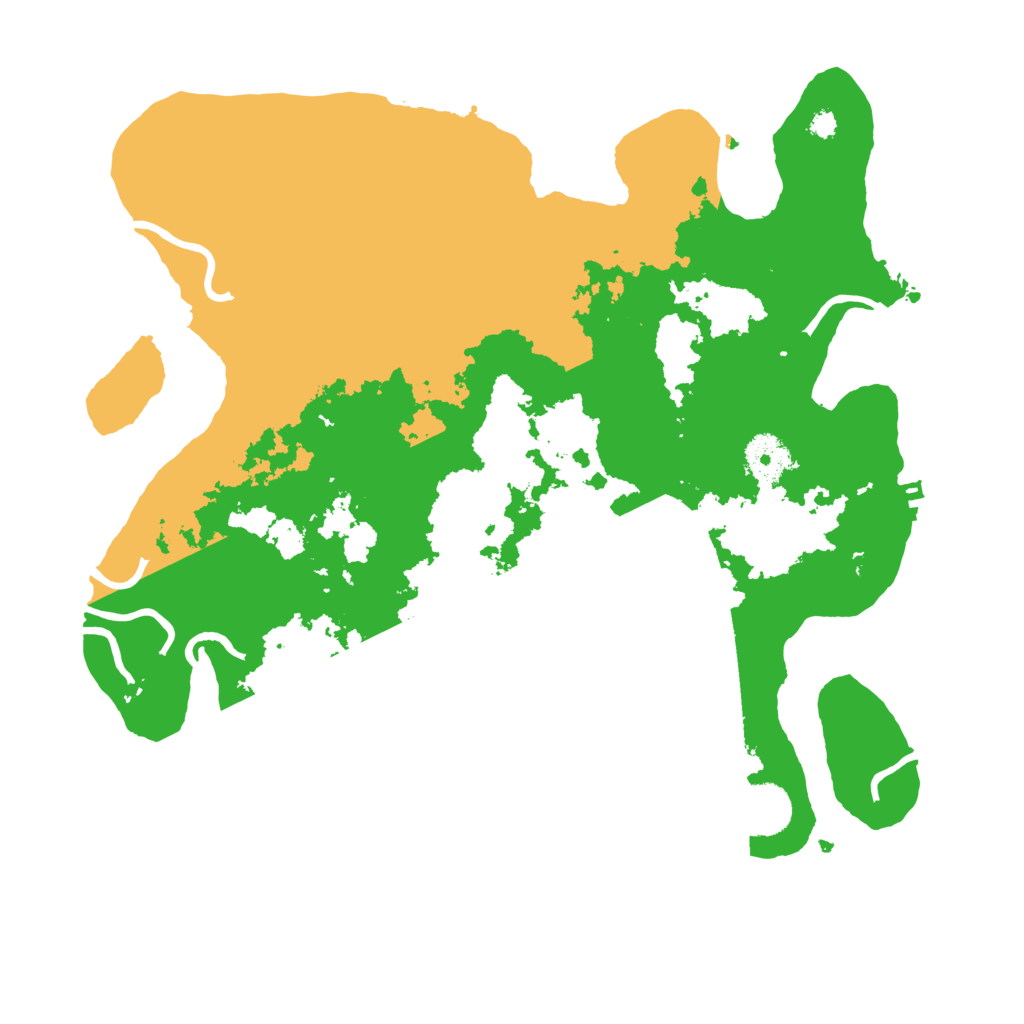 Biome Rust Map: Procedural Map, Size: 3500, Seed: 667745485