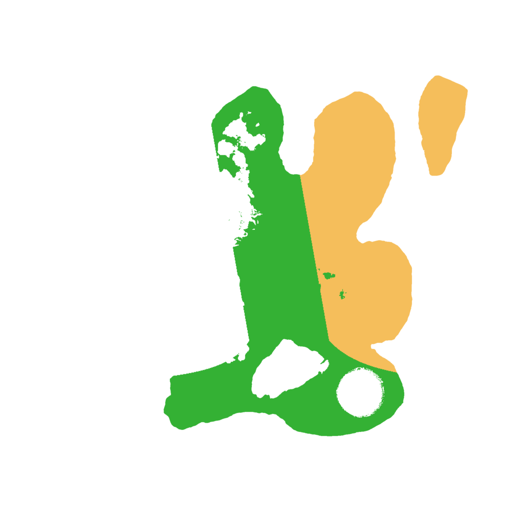 Biome Rust Map: Barren, Size: 2000, Seed: 96521501