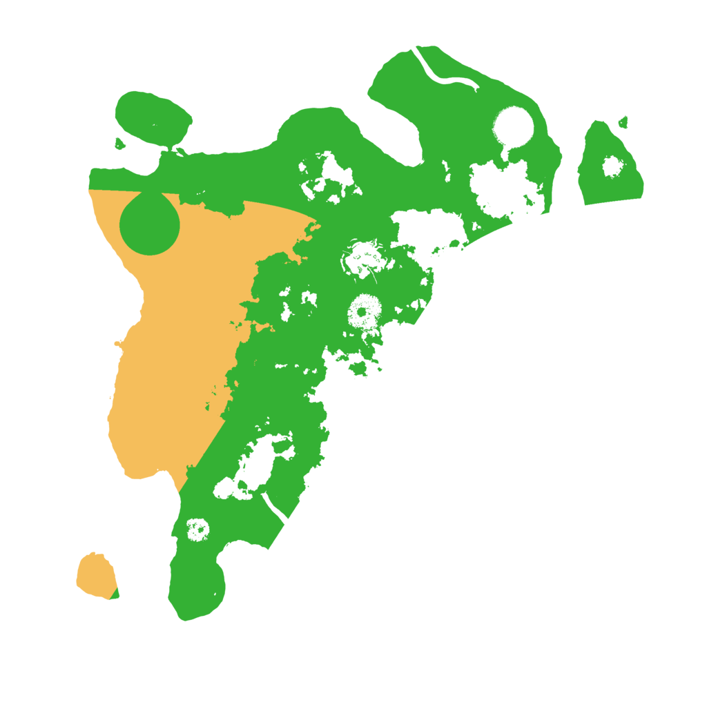 Biome Rust Map: Procedural Map, Size: 3100, Seed: 44