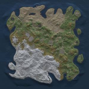 Thumbnail Rust Map: Procedural Map, Size: 4250, Seed: 981821754, 18 Monuments