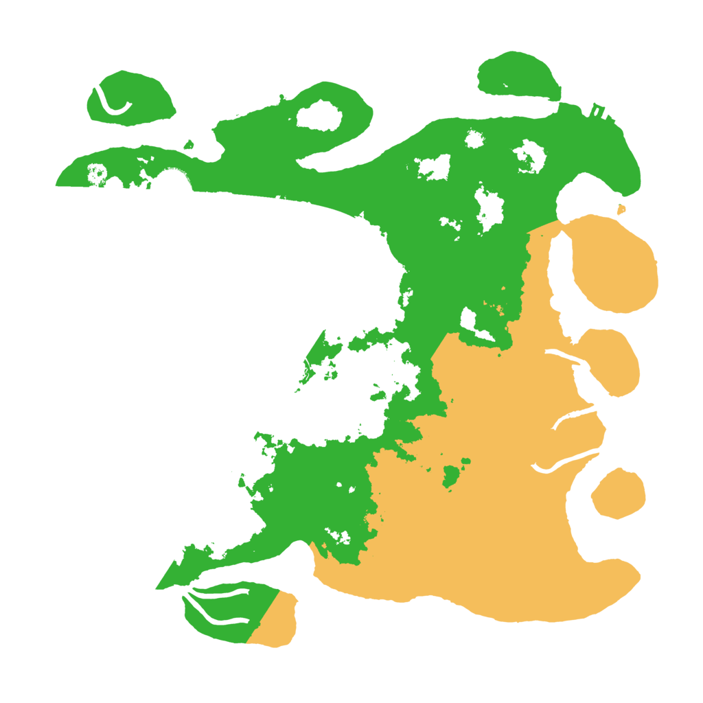 Biome Rust Map: Procedural Map, Size: 3500, Seed: 624895087