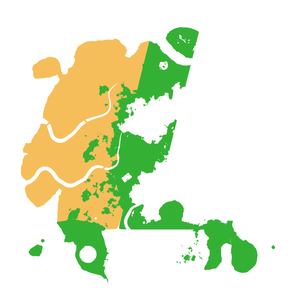 Biome Rust Map: Procedural Map, Size: 3500, Seed: 81881
