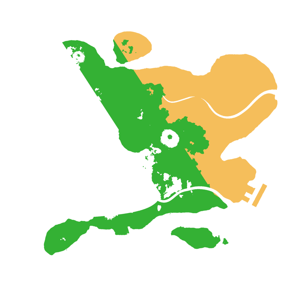 Biome Rust Map: Procedural Map, Size: 2500, Seed: 10518984