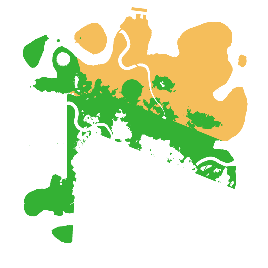 Biome Rust Map: Procedural Map, Size: 3500, Seed: 15975355