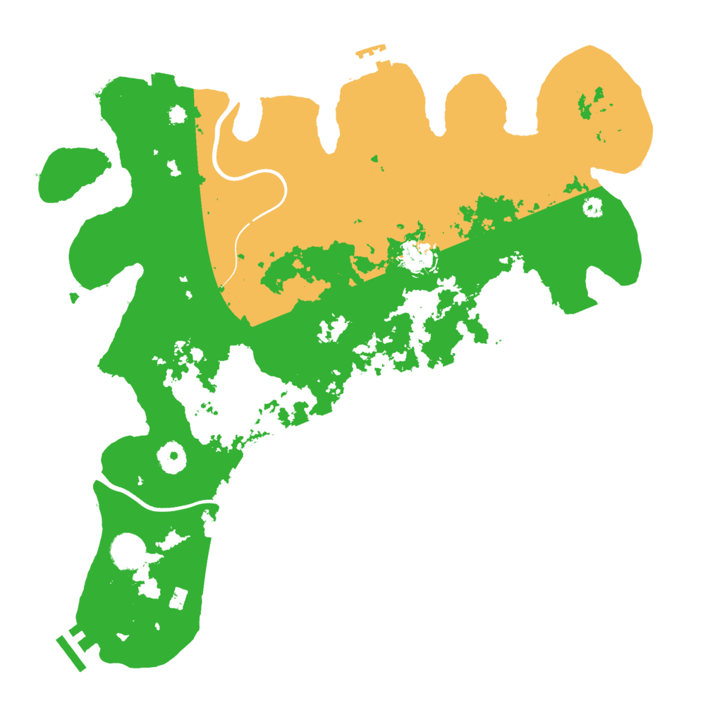 Biome Rust Map: Procedural Map, Size: 3590, Seed: 615196