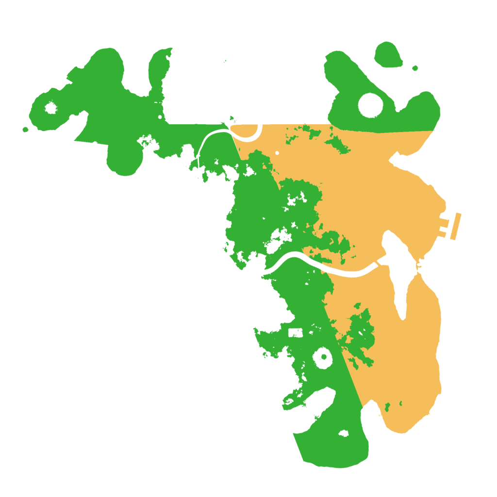 Biome Rust Map: Procedural Map, Size: 3700, Seed: 1161157119