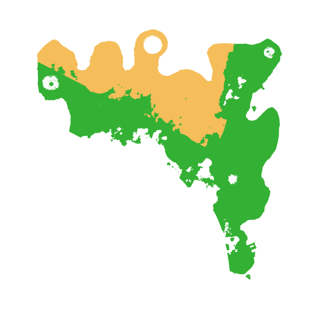 Biome Rust Map: Procedural Map, Size: 3100, Seed: 3