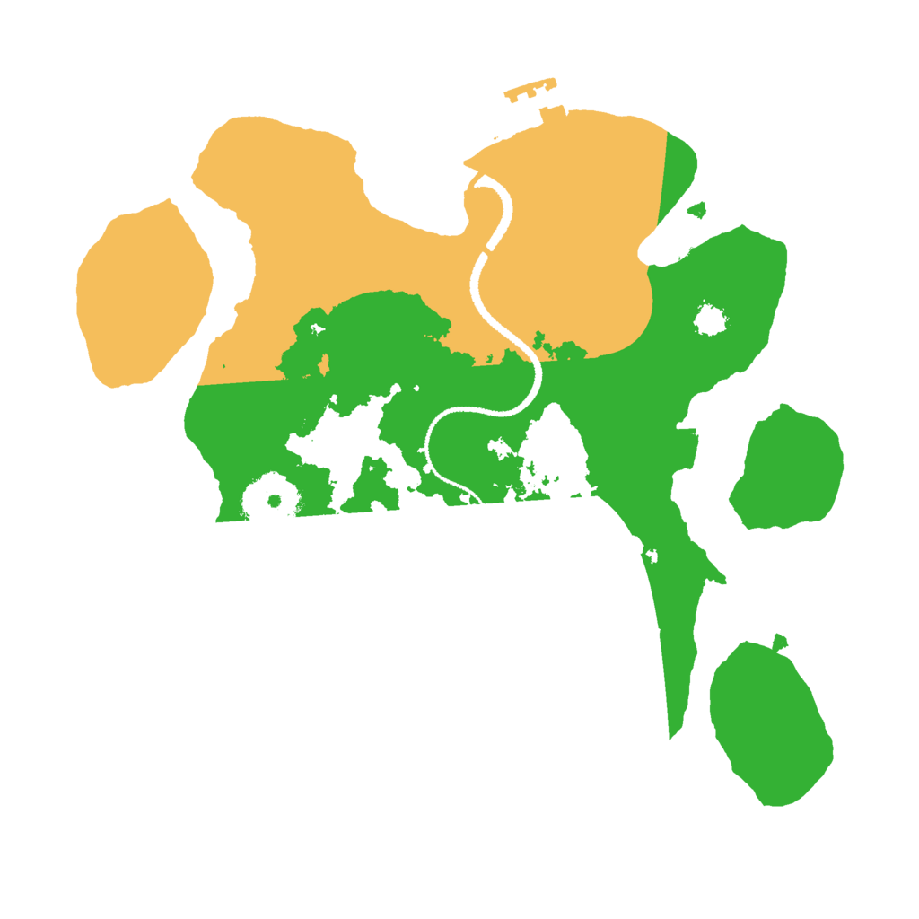 Biome Rust Map: Procedural Map, Size: 2645, Seed: 661271