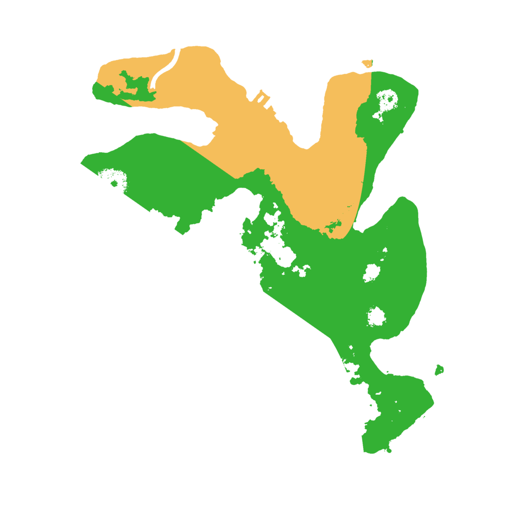 Biome Rust Map: Procedural Map, Size: 2500, Seed: 1278121373