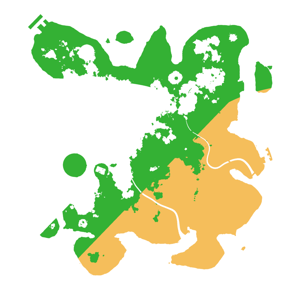 Biome Rust Map: Procedural Map, Size: 3300, Seed: 117745