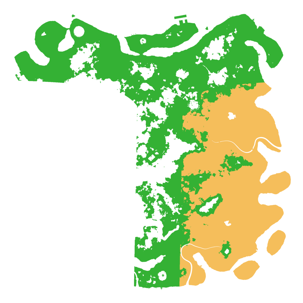 Biome Rust Map: Procedural Map, Size: 5000, Seed: 66811587