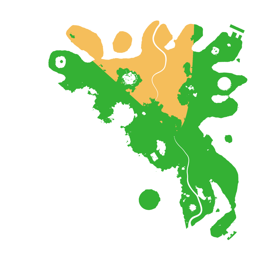 Biome Rust Map: Procedural Map, Size: 3500, Seed: 10029