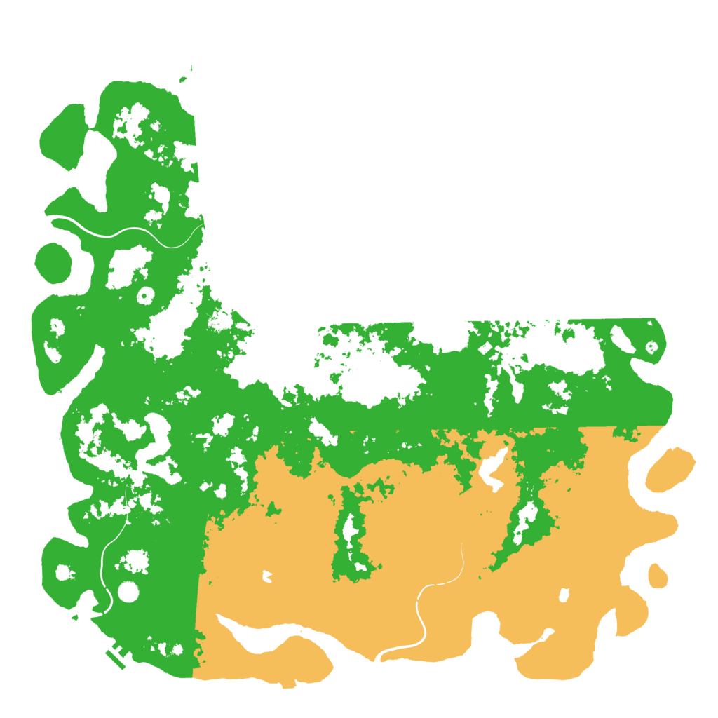 Biome Rust Map: Procedural Map, Size: 6000, Seed: 416665114