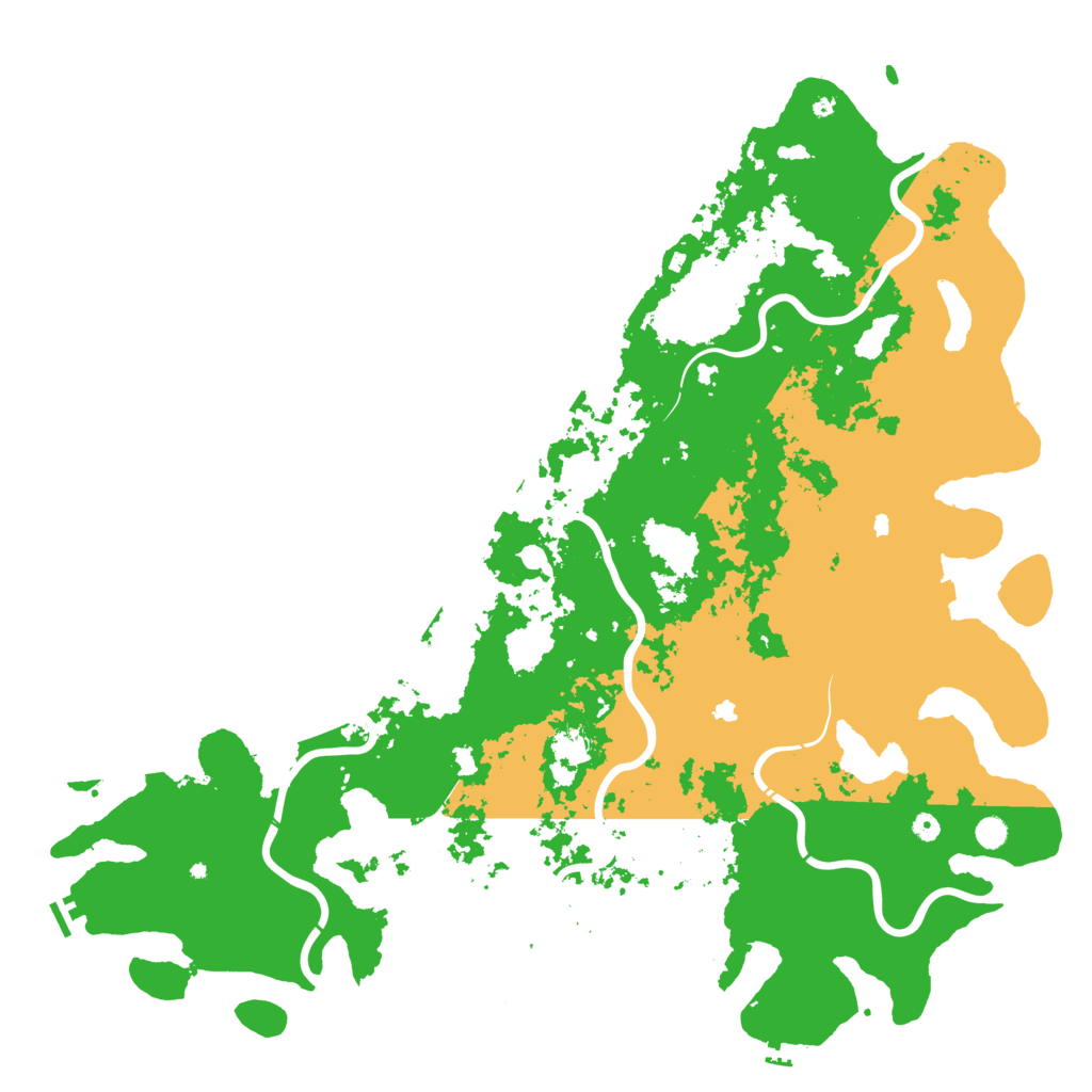 Biome Rust Map: Procedural Map, Size: 6000, Seed: 39979213