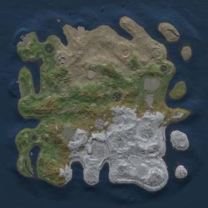 Thumbnail Rust Map: Procedural Map, Size: 3500, Seed: 280, 16 Monuments