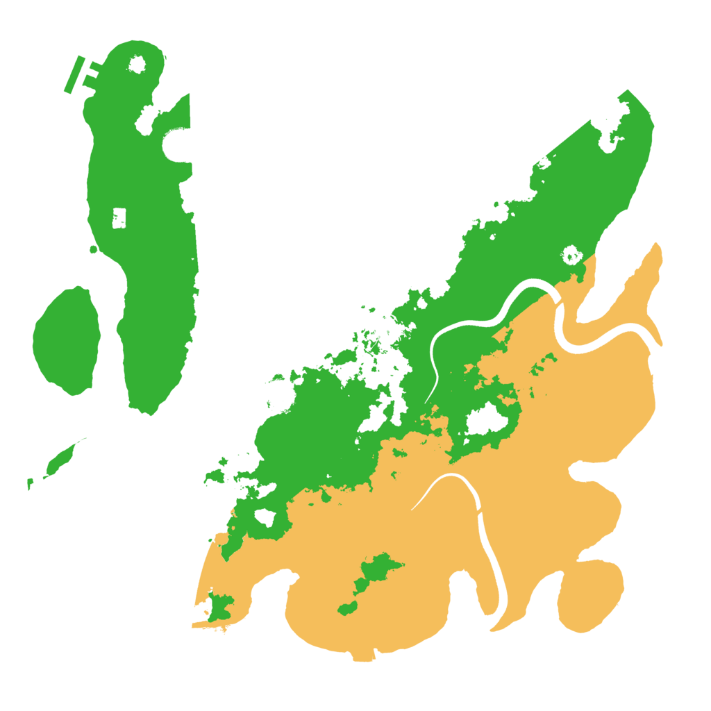 Biome Rust Map: Procedural Map, Size: 3700, Seed: 919382479