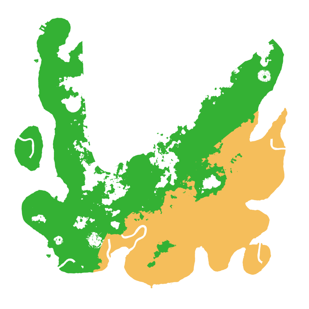 Biome Rust Map: Procedural Map, Size: 3700, Seed: 919382479