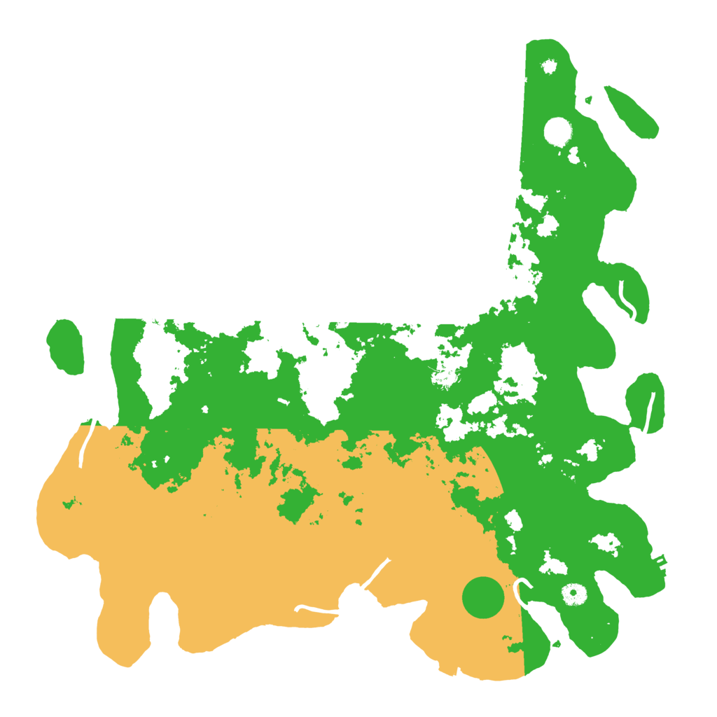 Biome Rust Map: Procedural Map, Size: 4500, Seed: 597569420