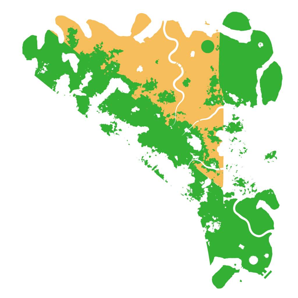 Biome Rust Map: Procedural Map, Size: 6000, Seed: 54223724