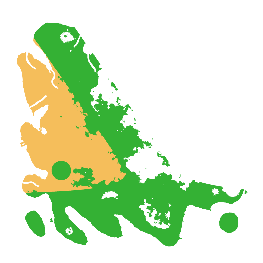 Biome Rust Map: Procedural Map, Size: 3600, Seed: 1141986