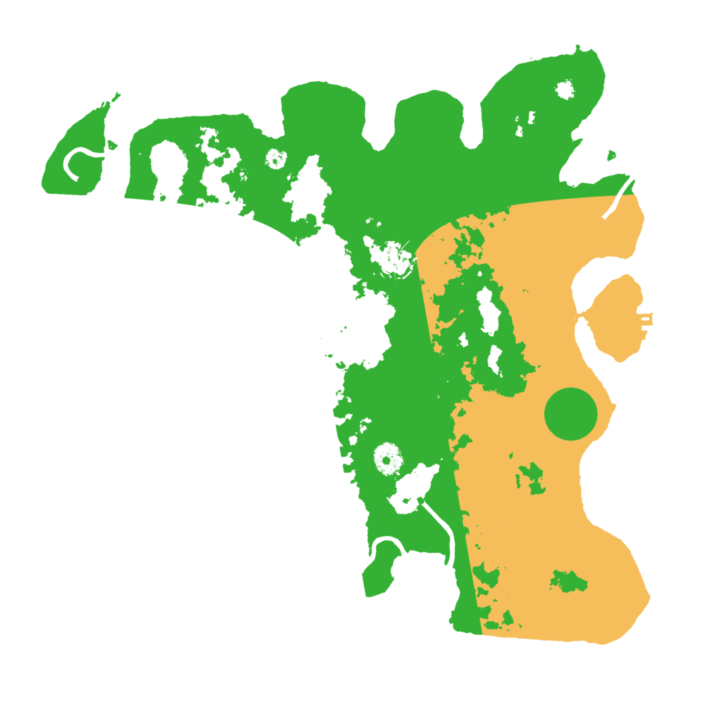 Biome Rust Map: Procedural Map, Size: 3600, Seed: 1151747442