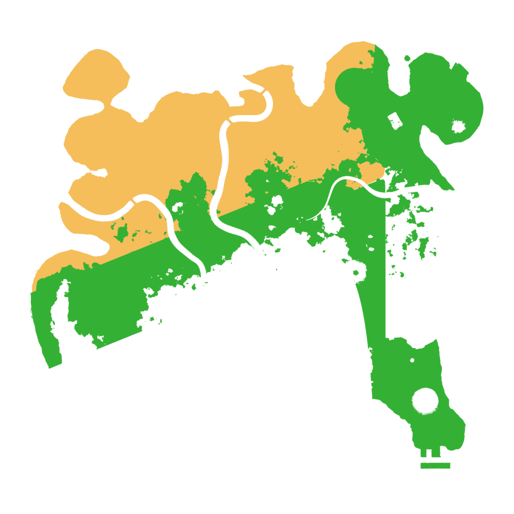 Biome Rust Map: Procedural Map, Size: 3500, Seed: 1093282626