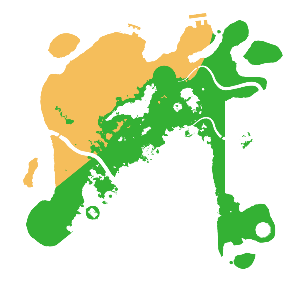 Biome Rust Map: Procedural Map, Size: 3500, Seed: 7849