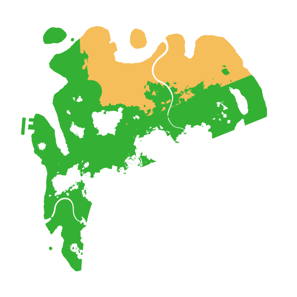 Biome Rust Map: Procedural Map, Size: 3500, Seed: 65985