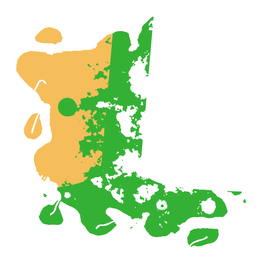 Biome Rust Map: Procedural Map, Size: 3700, Seed: 68950717