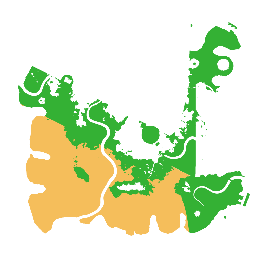 Biome Rust Map: Procedural Map, Size: 3900, Seed: 974545