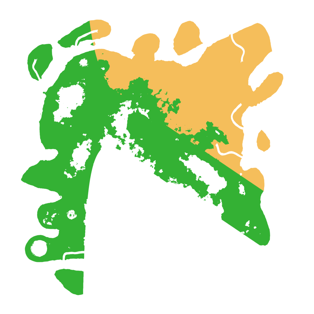 Biome Rust Map: Procedural Map, Size: 3500, Seed: 891778745