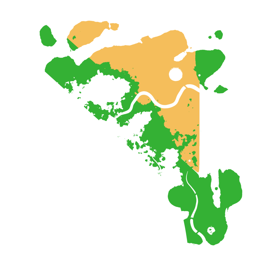 Biome Rust Map: Procedural Map, Size: 3500, Seed: 2733