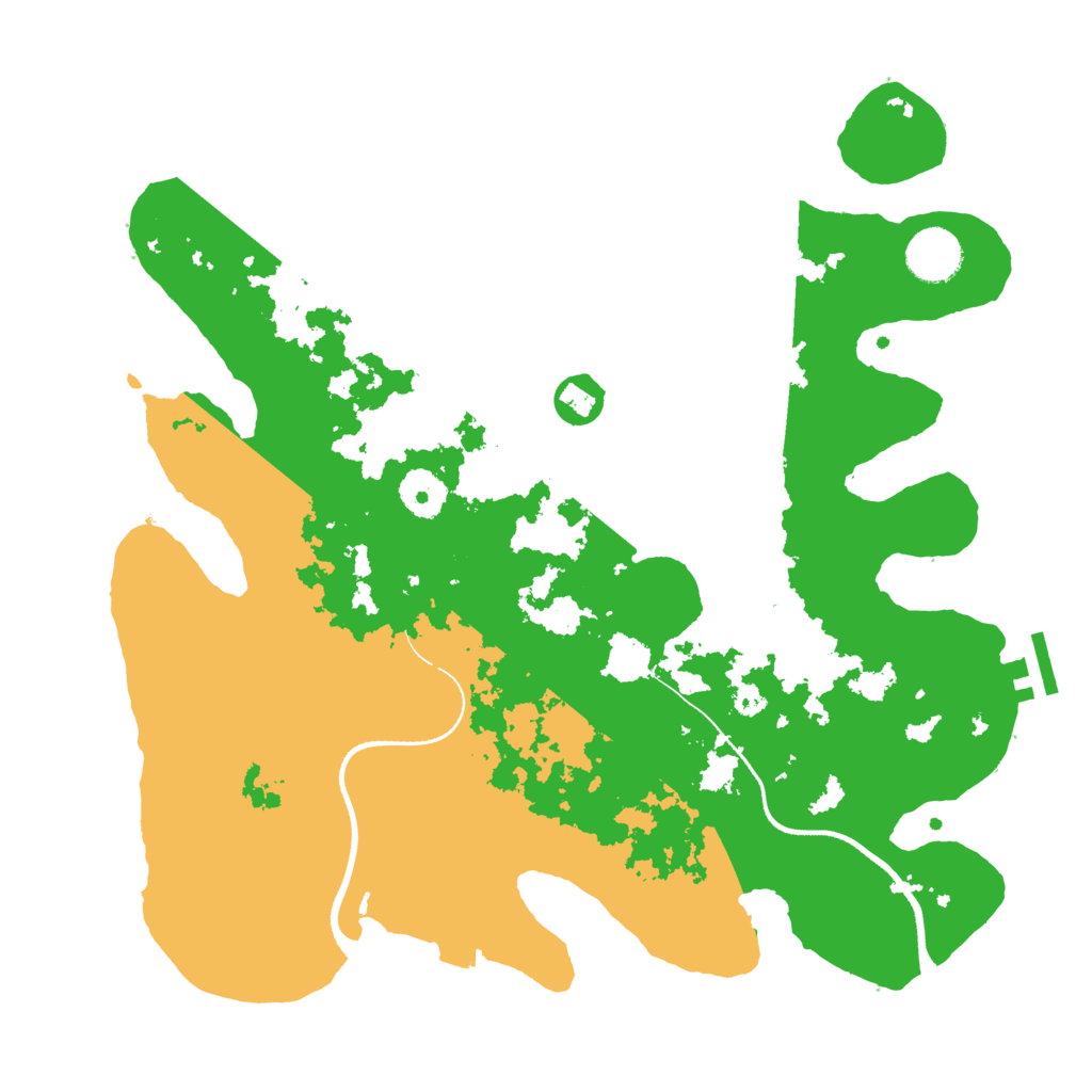 Biome Rust Map: Procedural Map, Size: 3500, Seed: 848134364