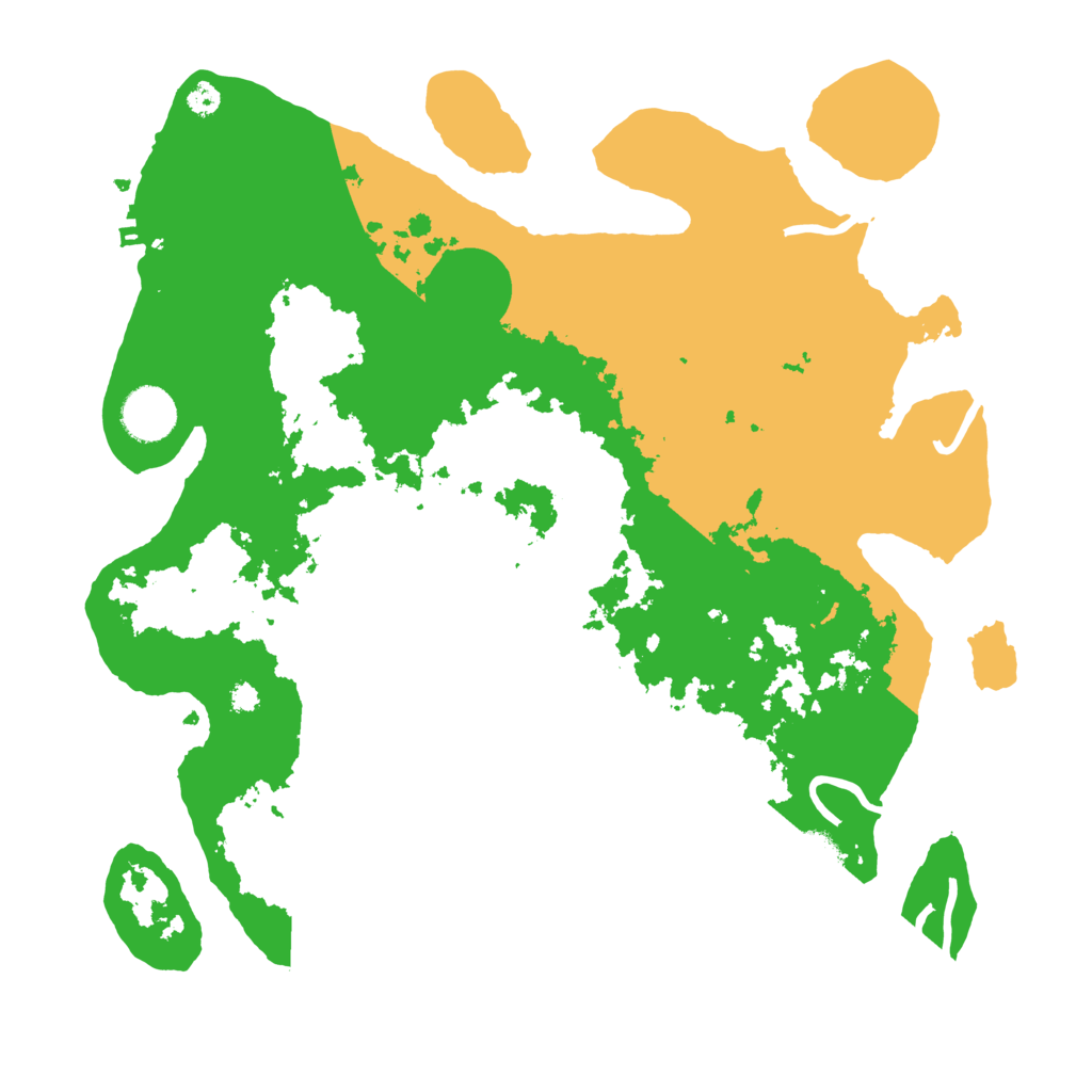 Biome Rust Map: Procedural Map, Size: 3500, Seed: 7749