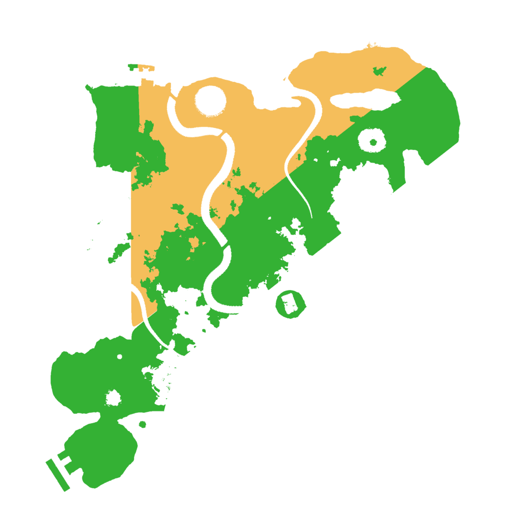 Biome Rust Map: Procedural Map, Size: 3000, Seed: 45453