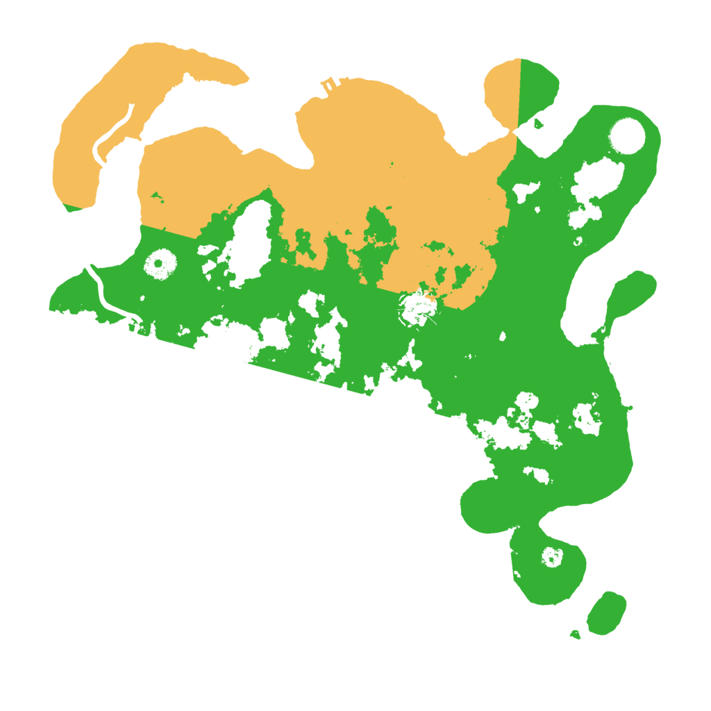 Biome Rust Map: Procedural Map, Size: 3500, Seed: 330365485