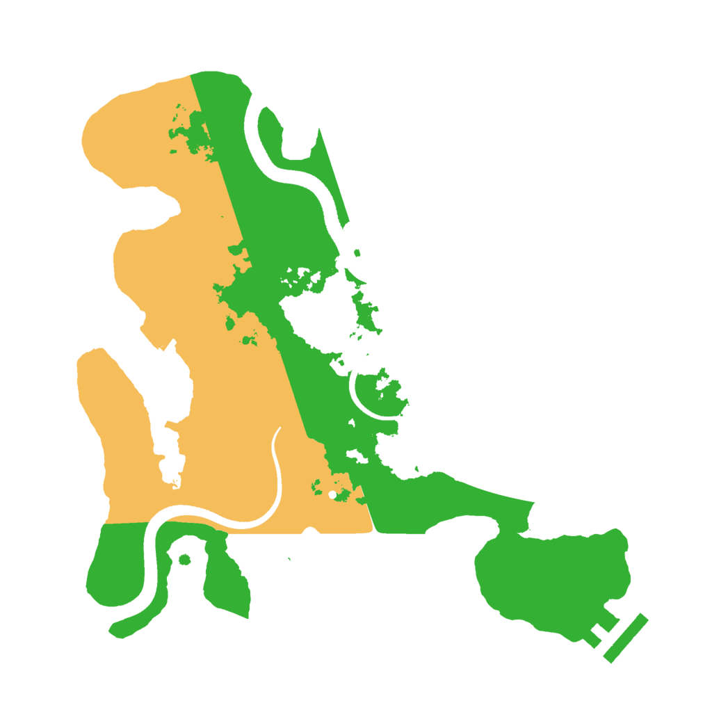 Biome Rust Map: Procedural Map, Size: 2500, Seed: 5937658